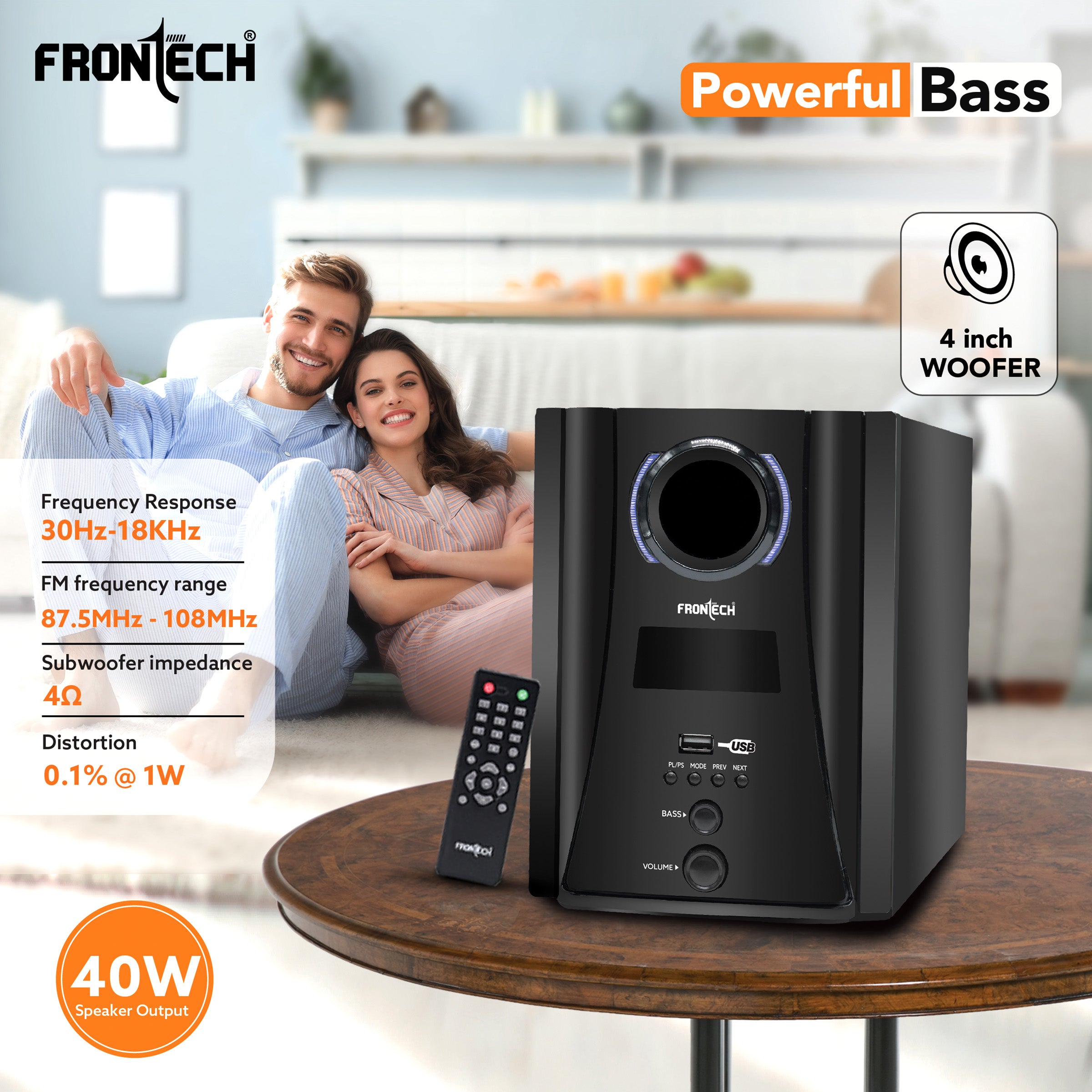 Frontech 2.1 Channel Speaker System (3918) Frontech 2.1 Channel Speaker System (3918)